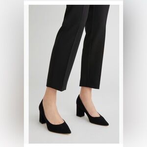 Marc Fisher LTD Zala Block Heel Pump in black Suede, Size 7.5